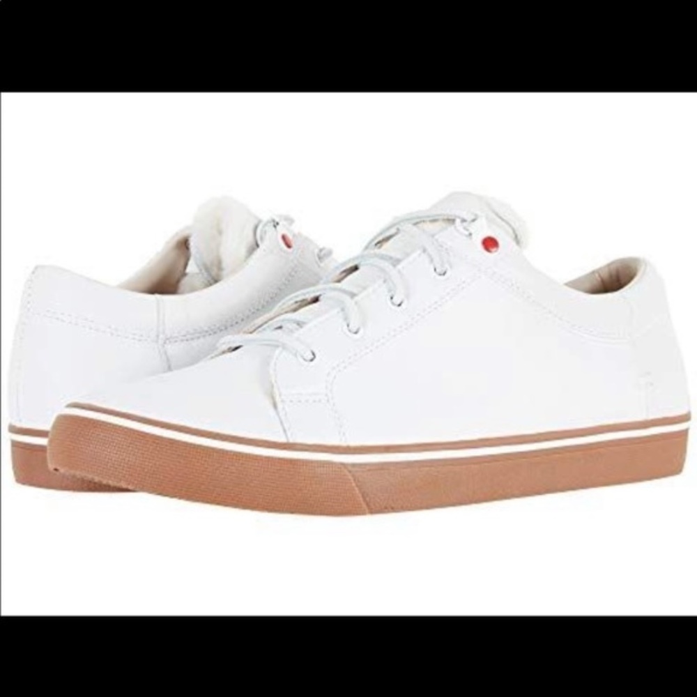 New Men's  Ugg Brock Leather Sneakers - White -NIB